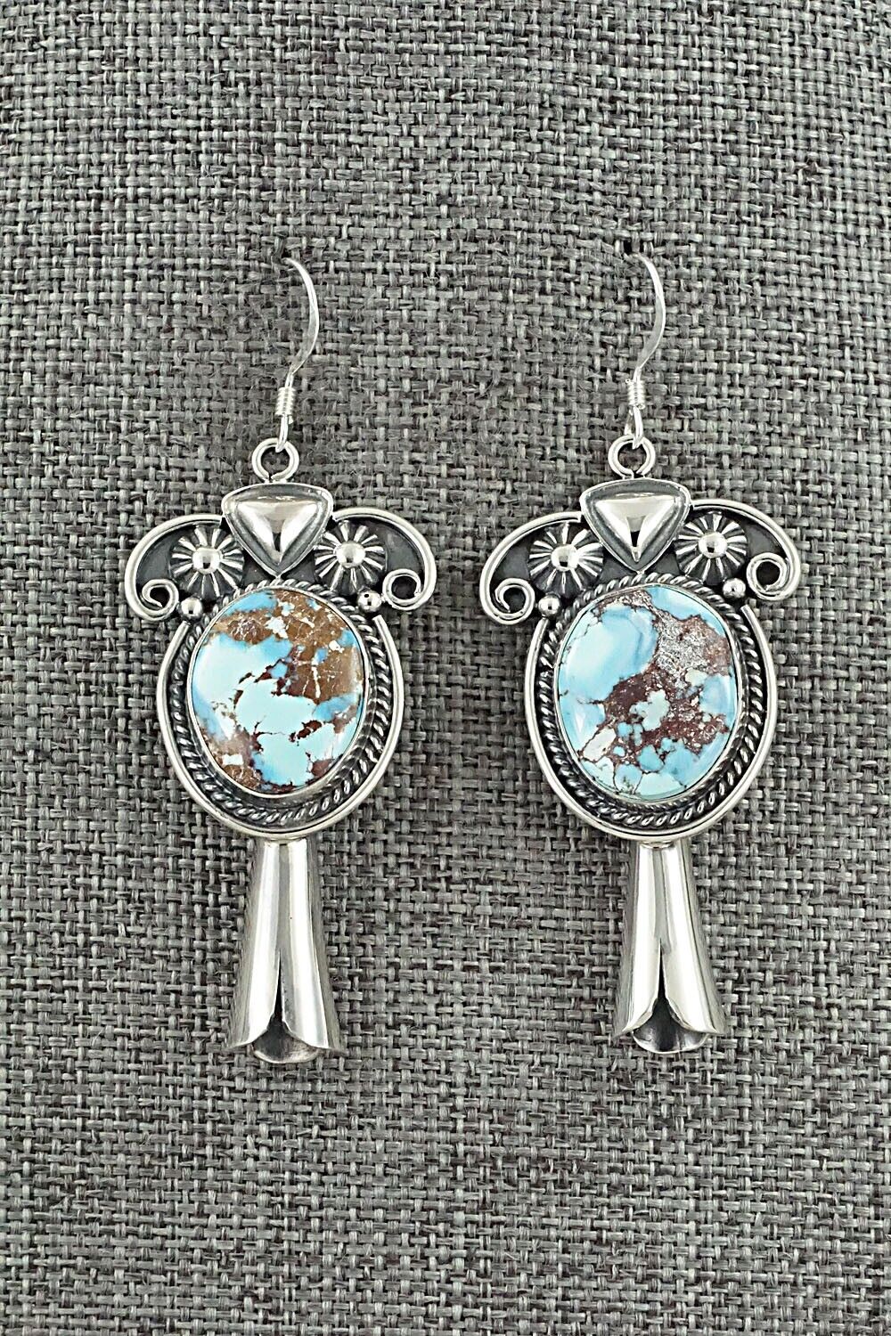 Turquoise & Sterling Silver Squash Blossom Set - Derrick Gordon