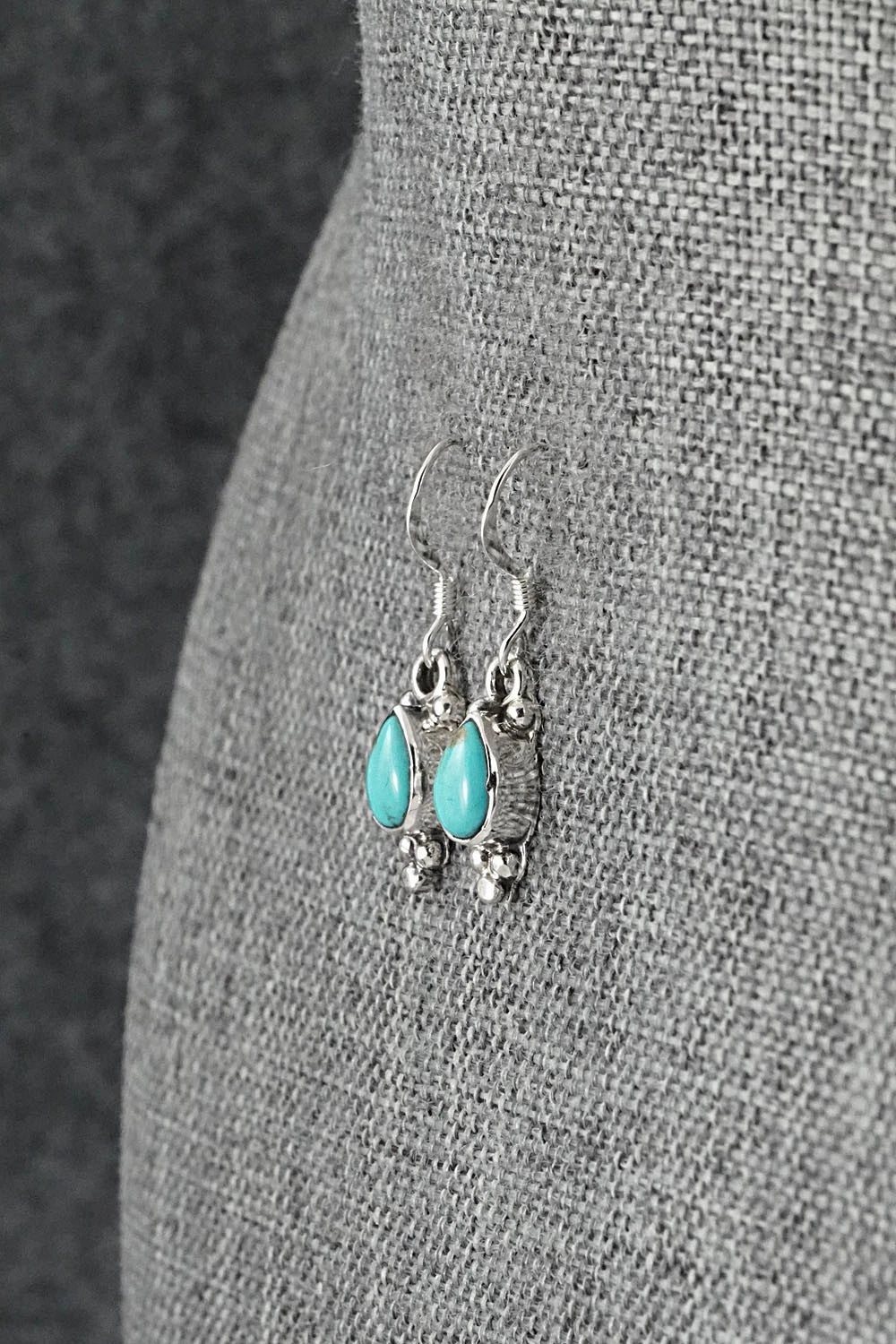 Turquoise and Sterling Silver Earrings - Sharon McCarthy