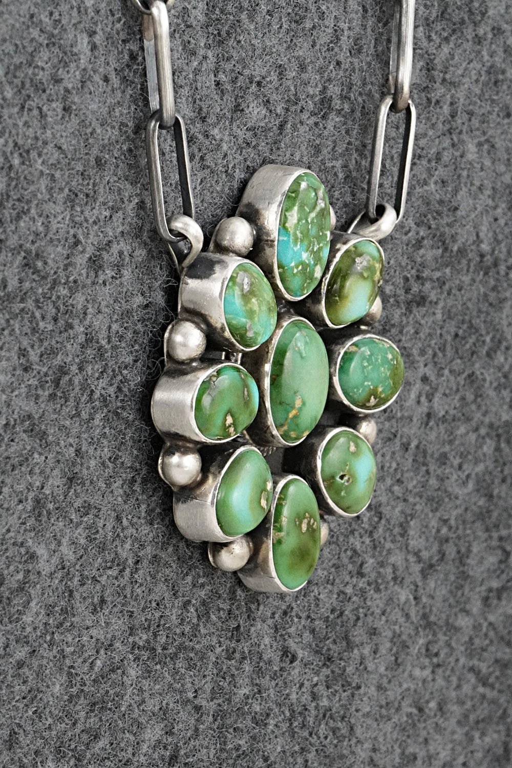 Turquoise & Sterling Silver Necklace - Kathleen Livingston