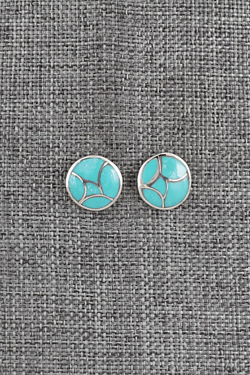 Turquoise & Sterling Silver Earrings - Orena Leekya