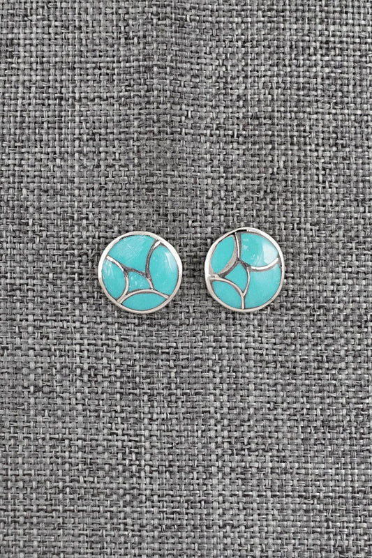 Turquoise & Sterling Silver Earrings - Orena Leekya