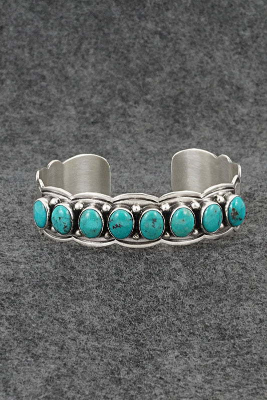Turquoise & Sterling Silver Bracelet - Thomas Yazzie