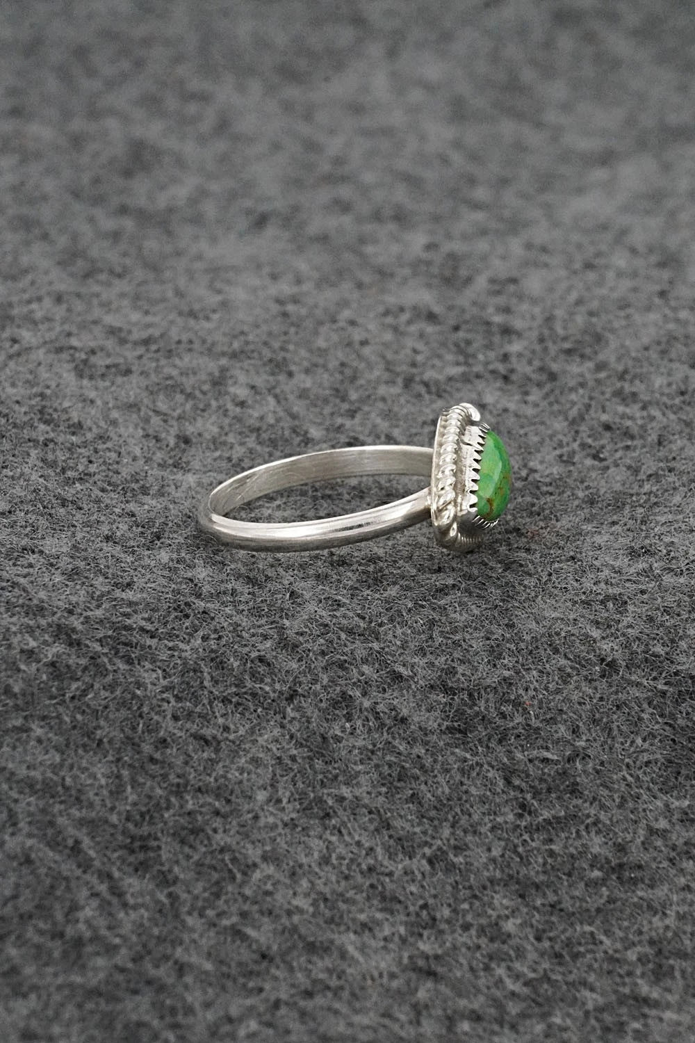 Turquoise & Sterling Silver Ring - Cody Nez - Size 8