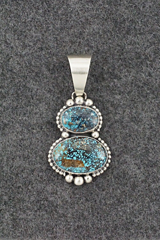 Turquoise & Sterling Silver Pendant - Darrin Livingston