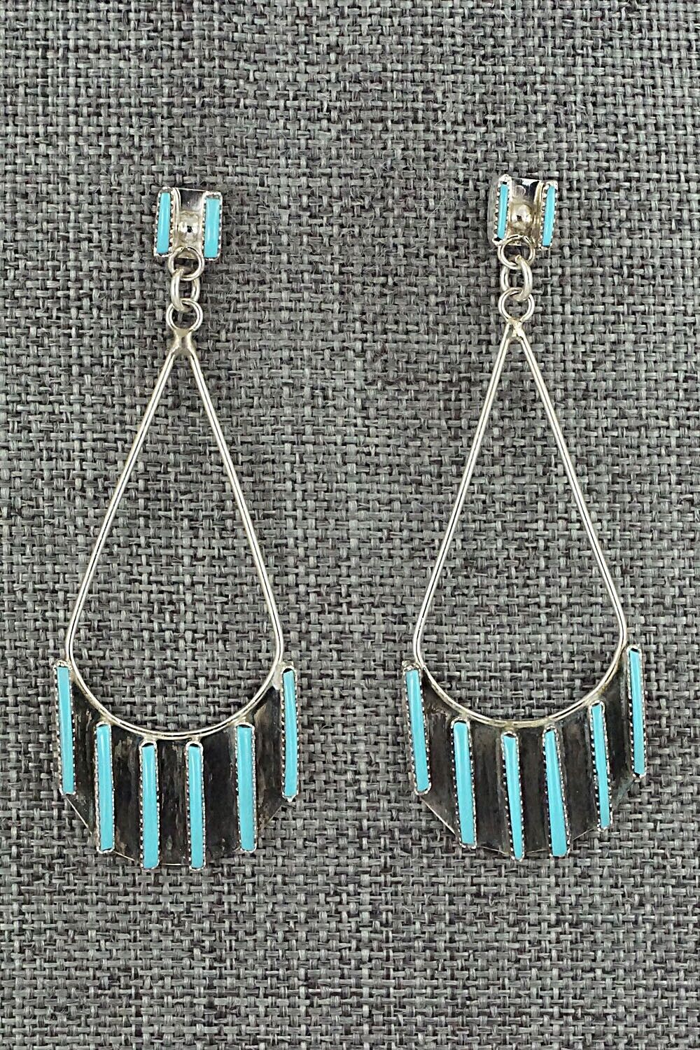 Turquoise & Sterling Silver Earrings - Ashley Laate