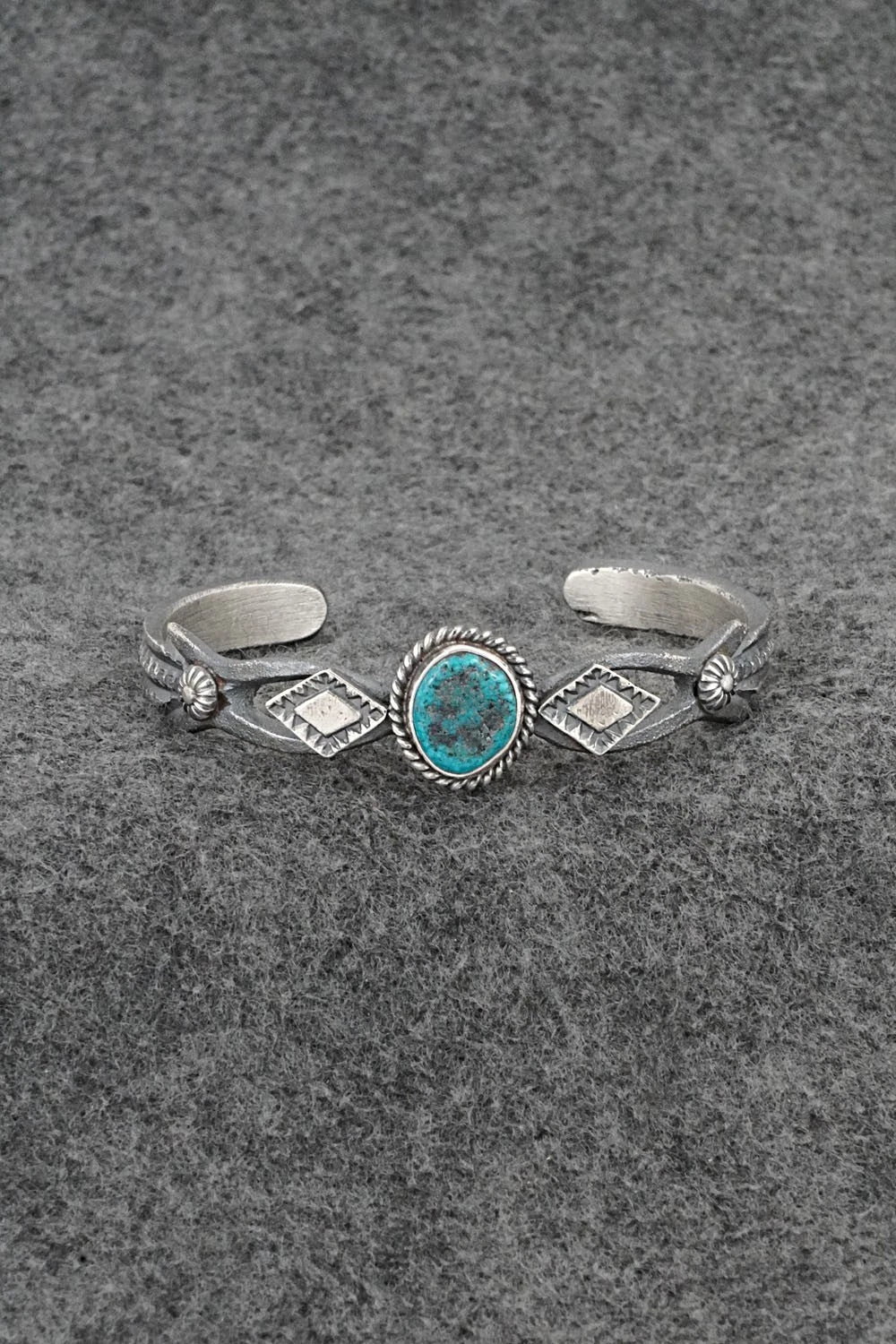 Turquoise & Sterling Silver Bracelet - Kevin Billah
