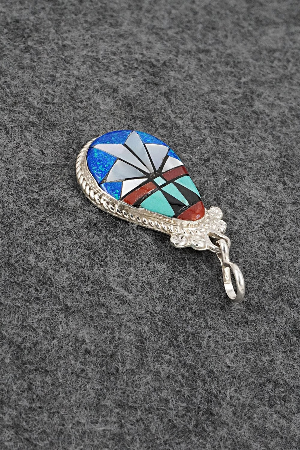 Multi-Stone & Sterling Silver Pendant - Ola Eriacho
