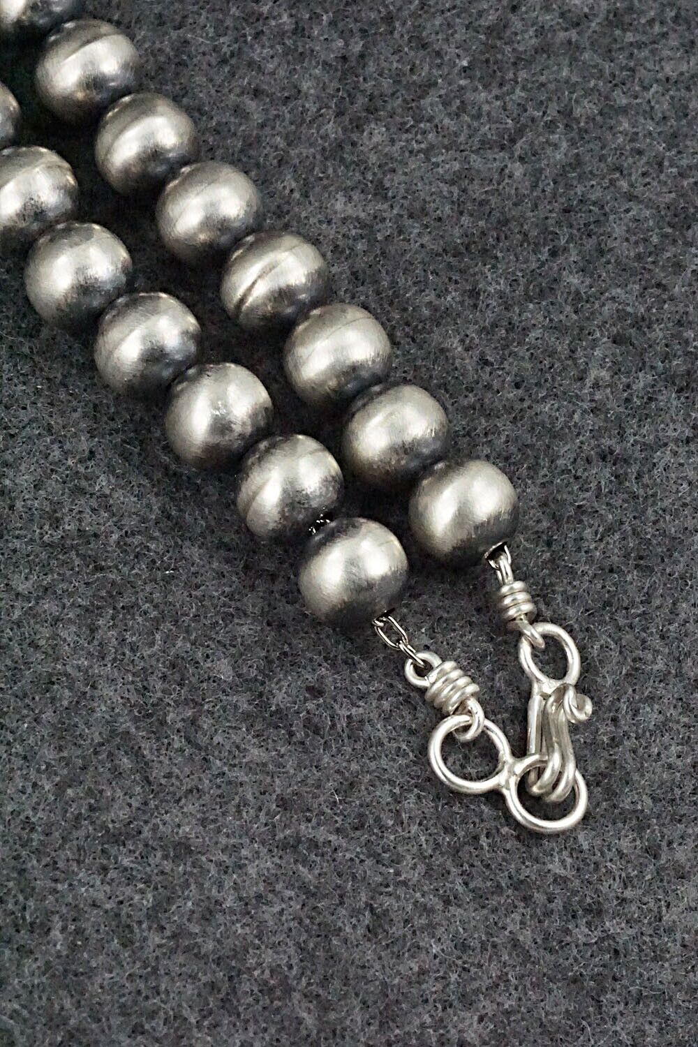 Sterling Silver Navajo Pearl Necklace - Bryannen Halwood