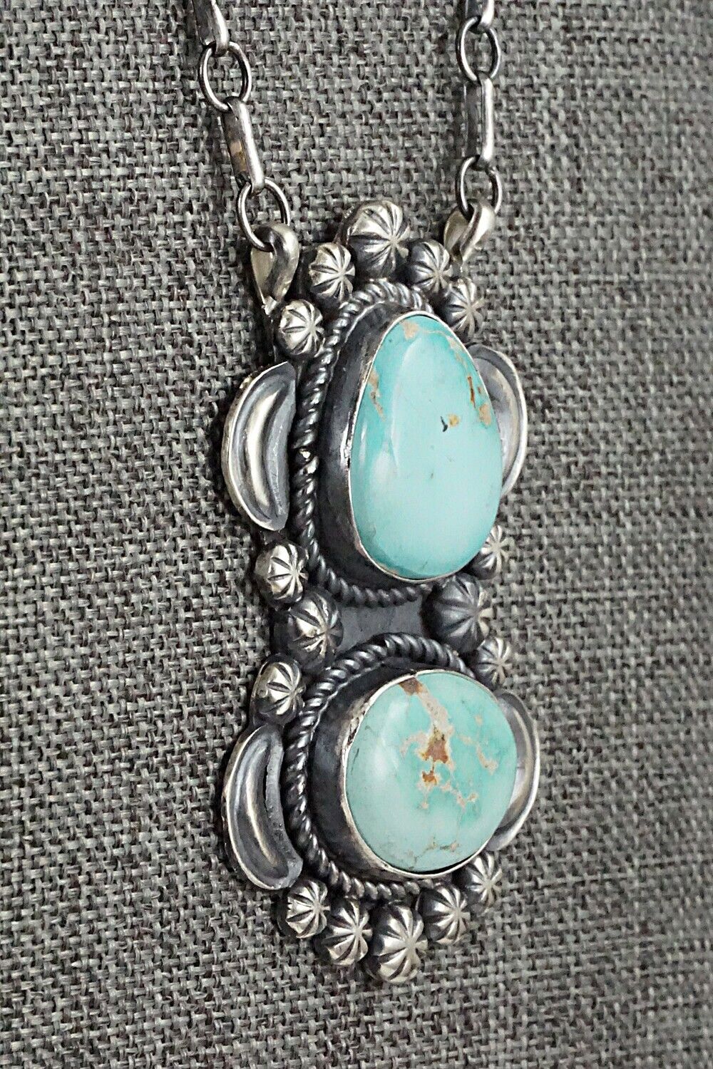 Turquoise & Sterling Silver Necklace - Jeff James