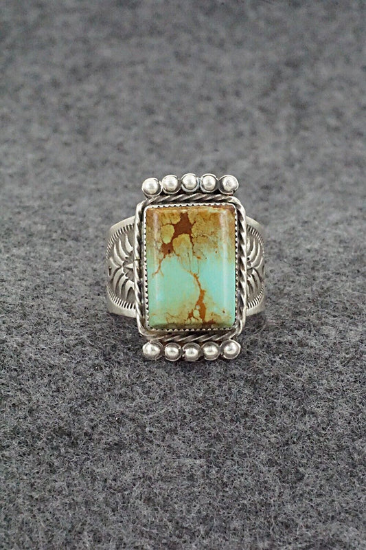 Turquoise & Sterling Silver Ring - Adrienne Gordon - Size 9