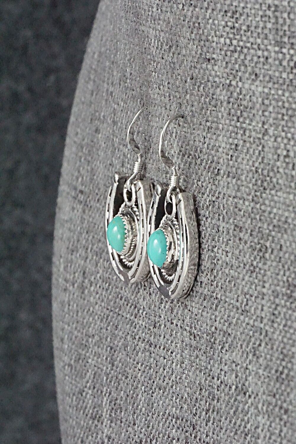 Turquoise and Sterling Silver Earrings - Sharon McCarthy