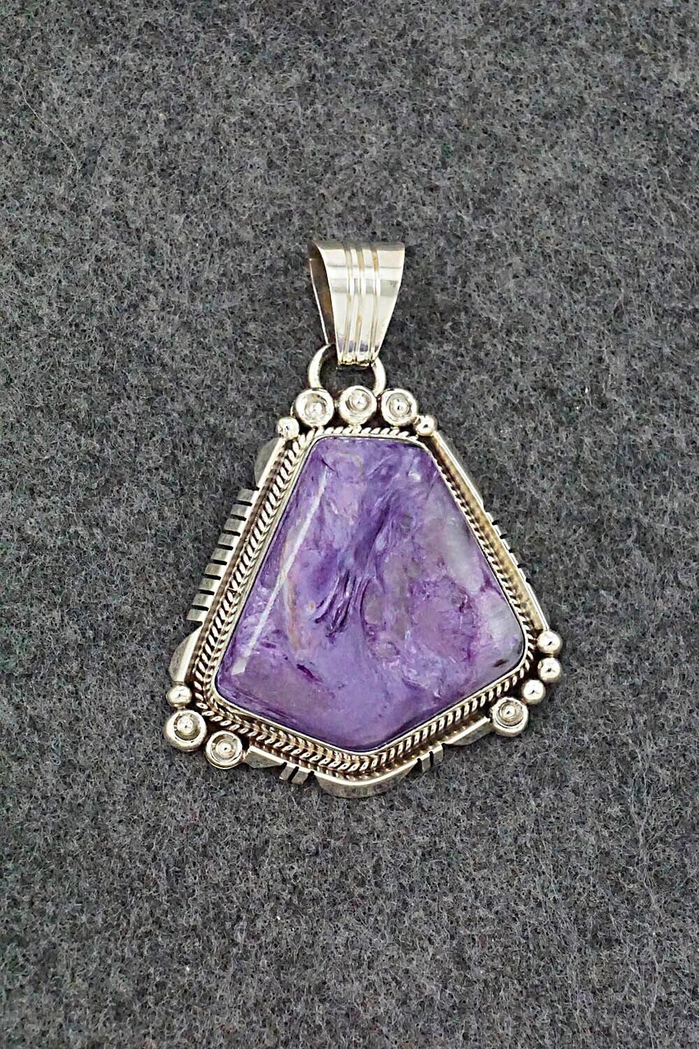 Charoite & Sterling Silver Pendant - Daniel Benally