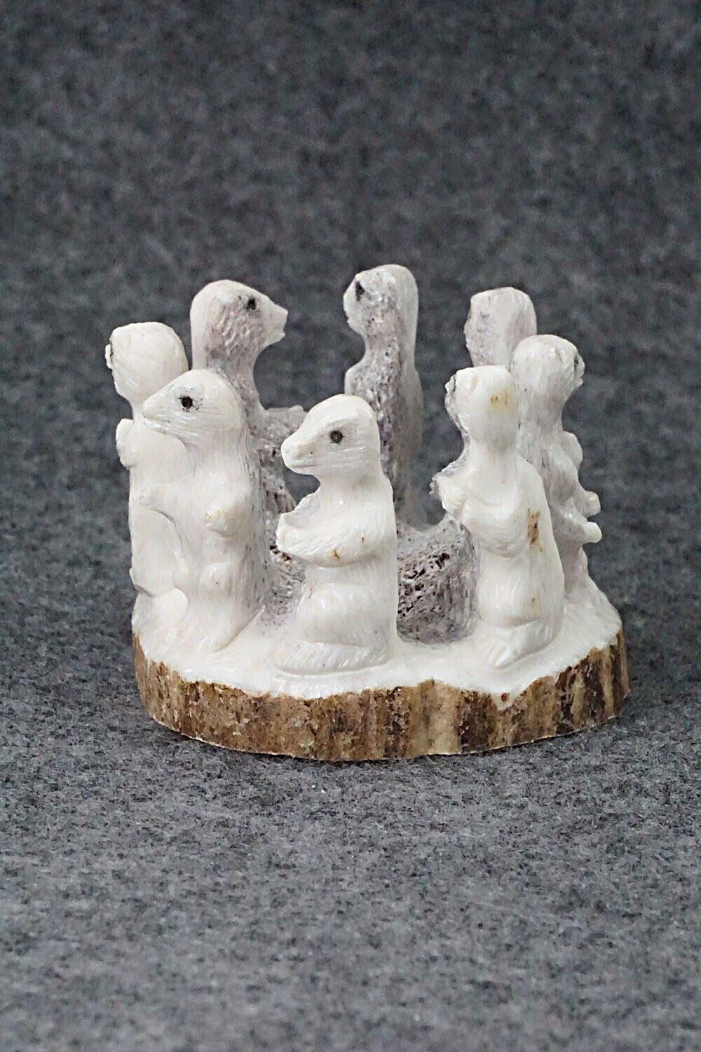 Prairie Dogs Zuni Fetish Carving - Chris Peina