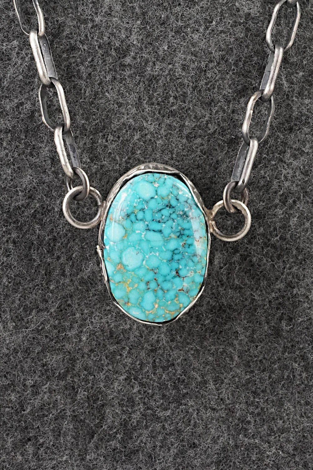 Turquoise & Sterling Silver Necklace - Paul Livingston