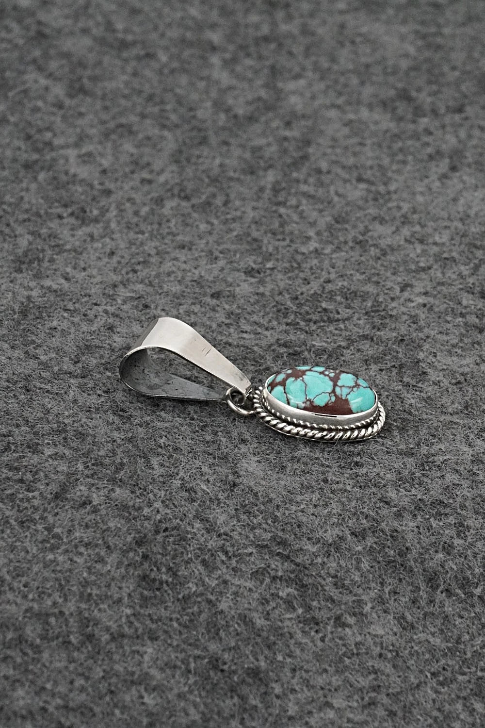 Turquoise & Sterling Silver Pendant - Eugene Gruber