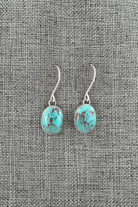 Turquoise & Sterling Silver Earrings - Eugene Gruber