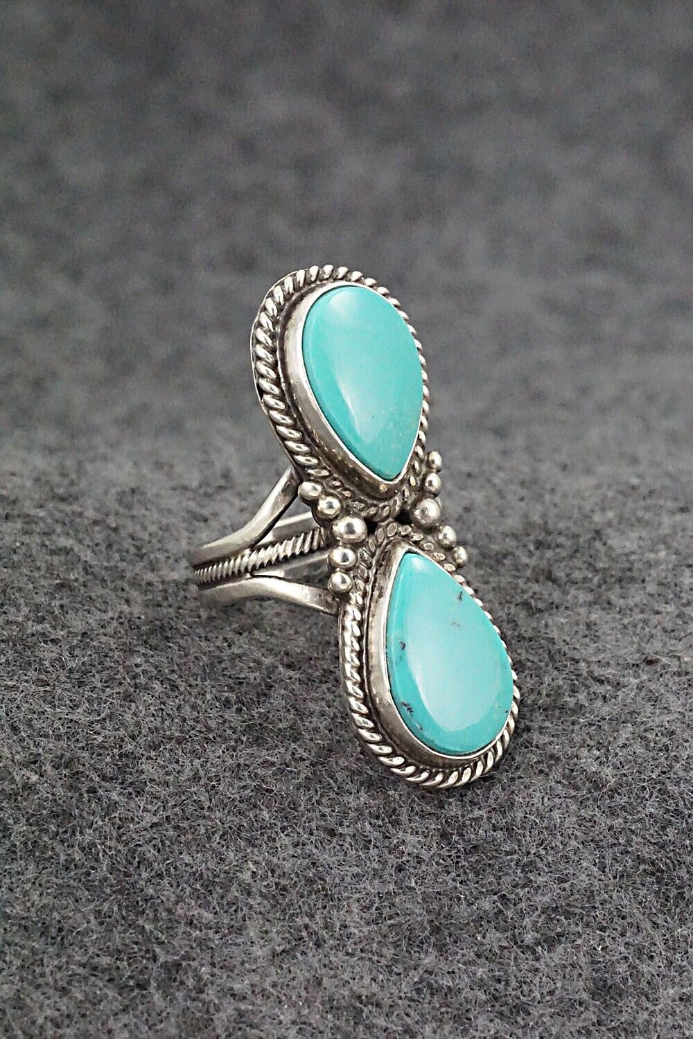 Turquoise & Sterling Silver Ring - Gloria Begay - Size 6.5