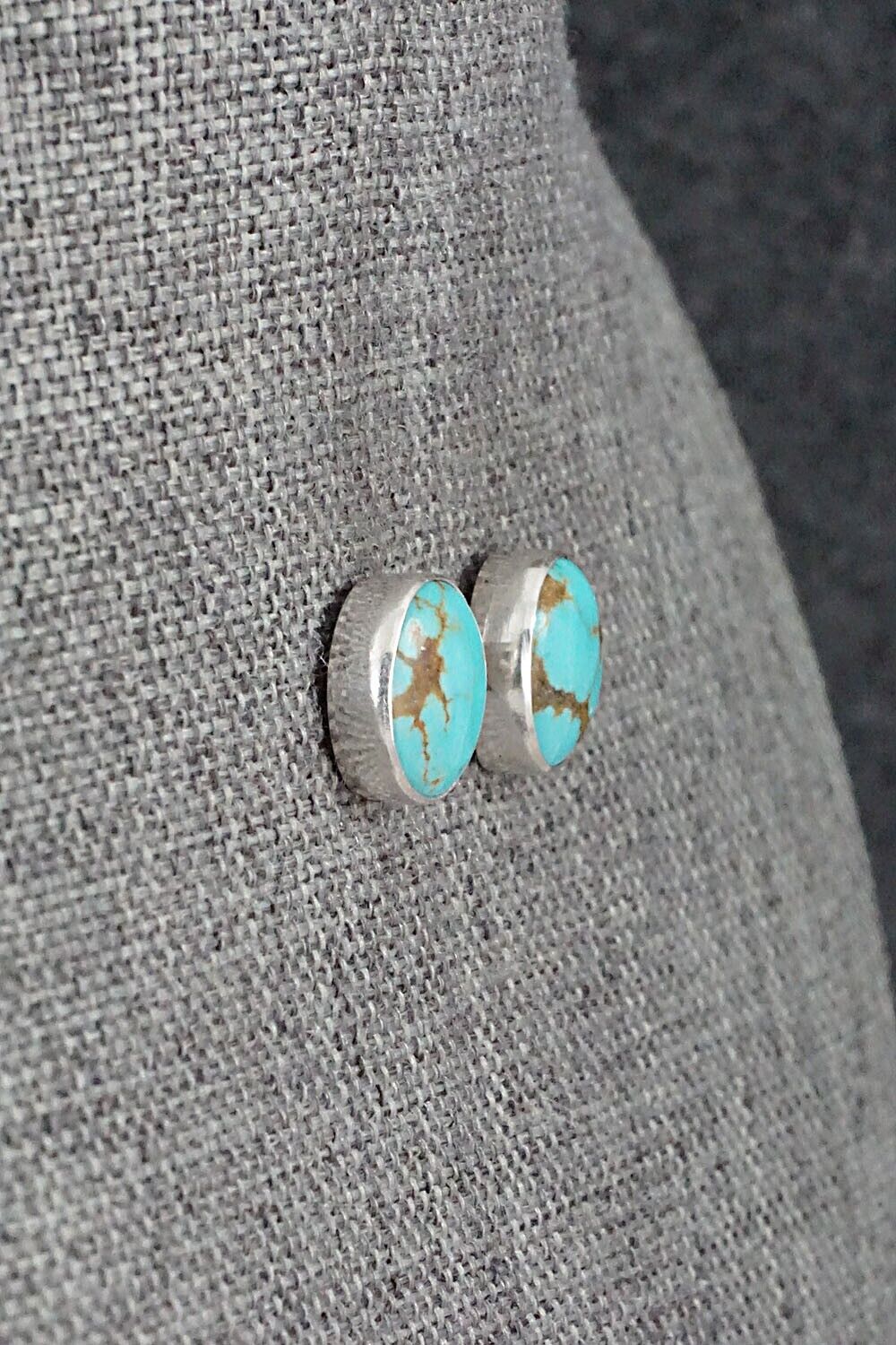 Turquoise & Sterling Silver Earrings - Marco Begaye