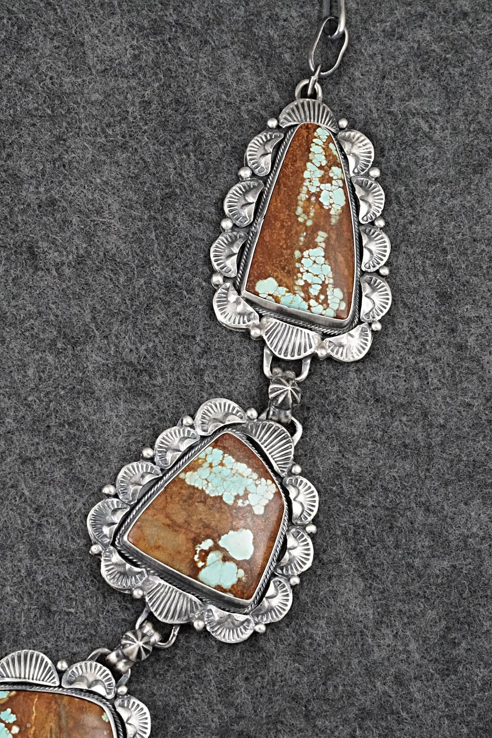 Turquoise & Sterling Silver Necklace and Earrings Set - Bob Becenti