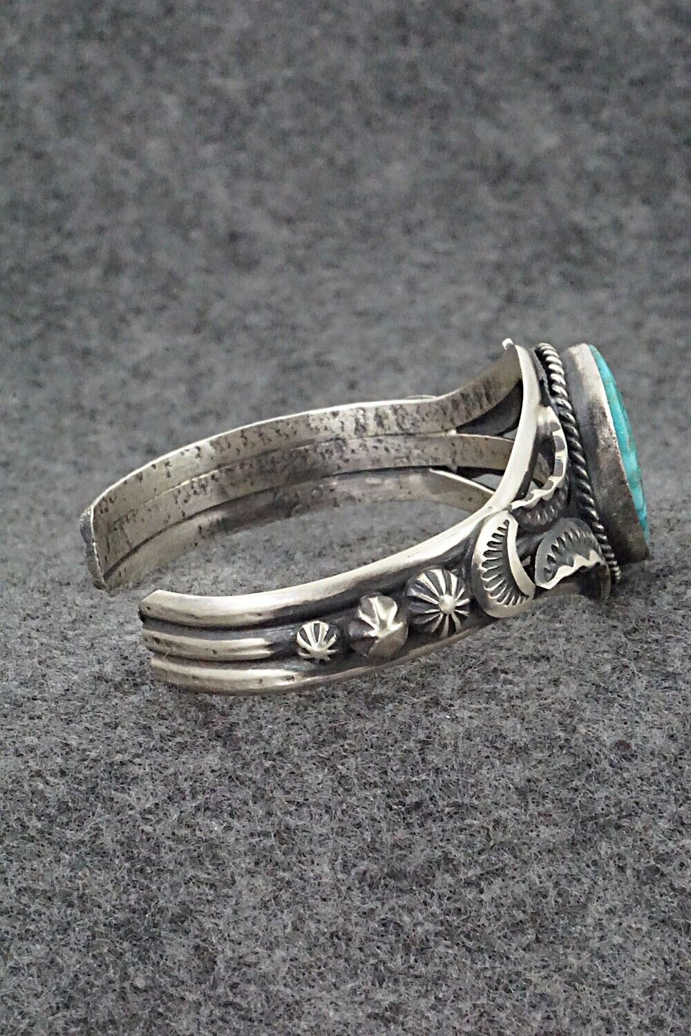 Turquoise & Sterling Silver Bracelet - Gilbert Tom