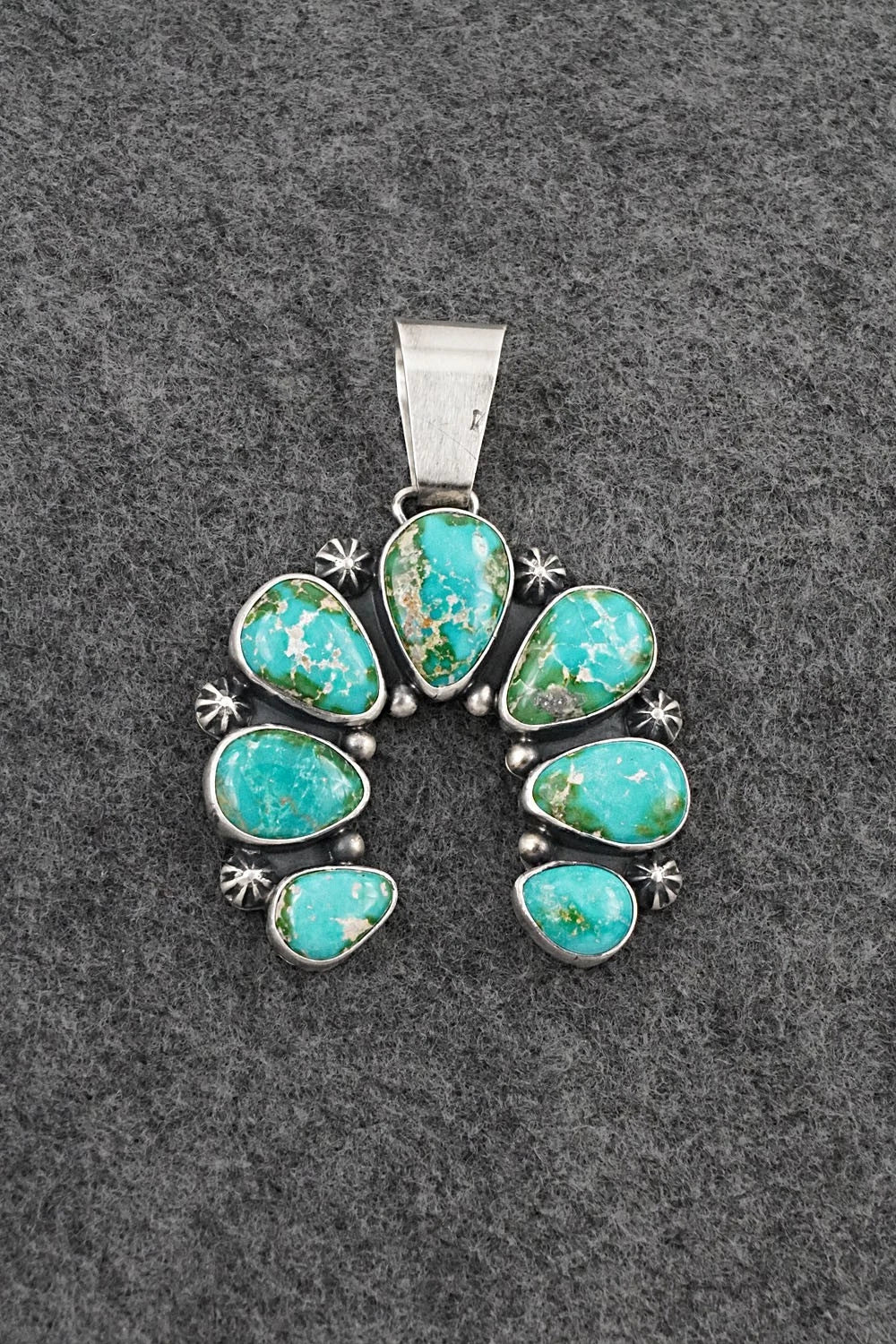 Turquoise & Sterling Silver Pendant - Paul Livingston