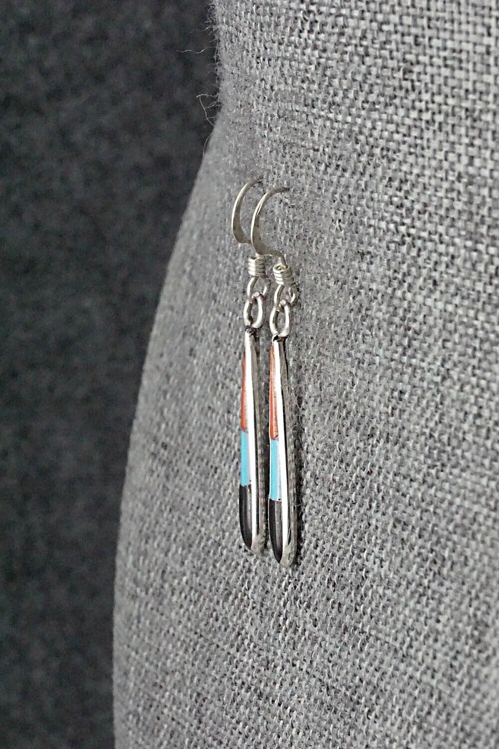 Multi-Stone & Sterling Silver Earrings - Stanford Etsate