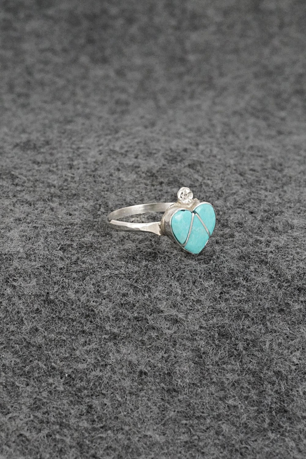 Turquoise & Sterling Silver Ring - Ola Eriacho - Size 7