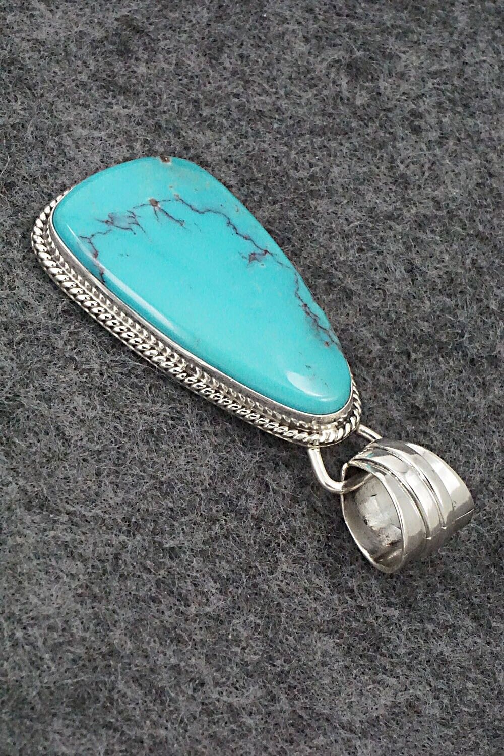 Turquoise and Sterling Silver Pendant - Sharon McCarthy