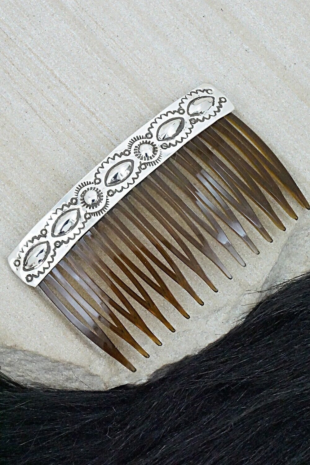 Sterling Silver Hair Combs - Jennie Blackgoat