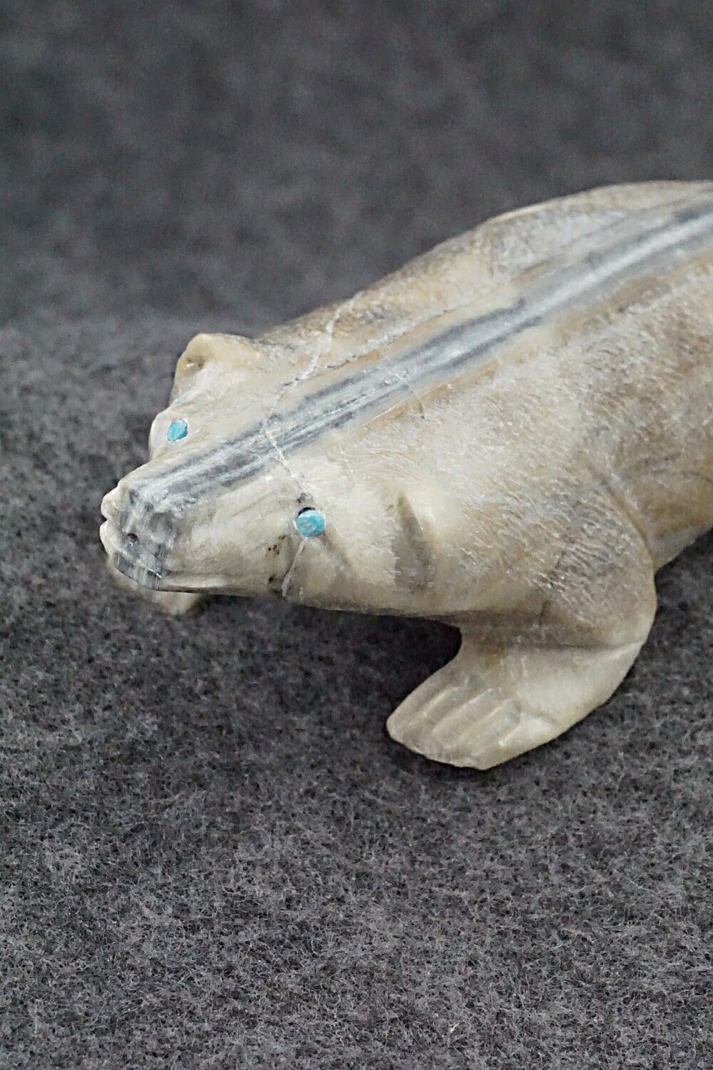 Badger Zuni Fetish Carving - Herbert Him