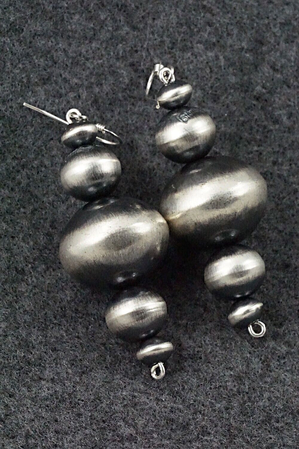 Sterling Silver Navajo Pearl Earrings - Tonisha Haley