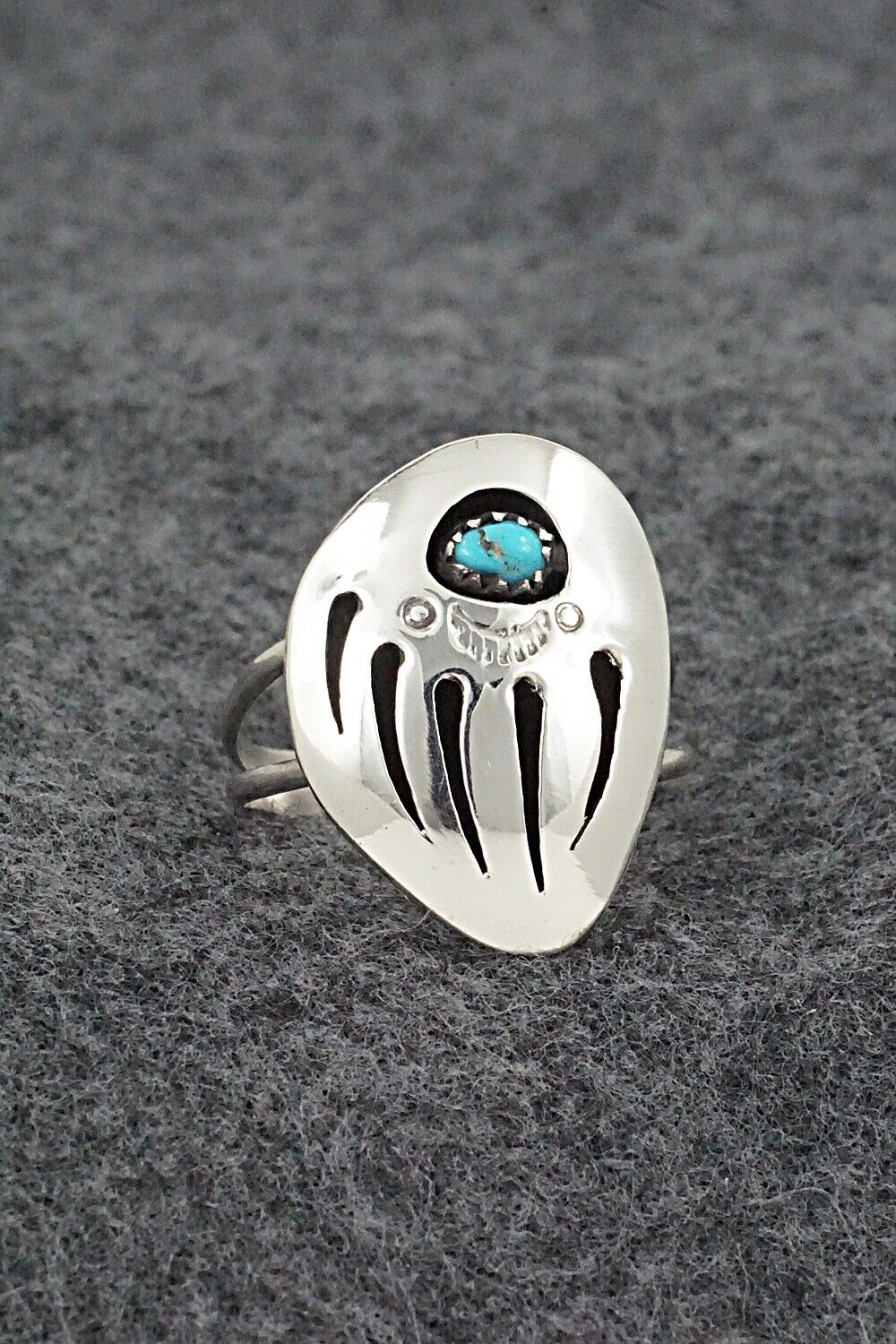 Turquoise & Sterling Silver Ring - Ervin Begay - Size 9