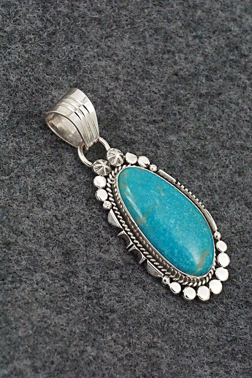 Turquoise & Sterling Silver Pendant - Daniel Benally