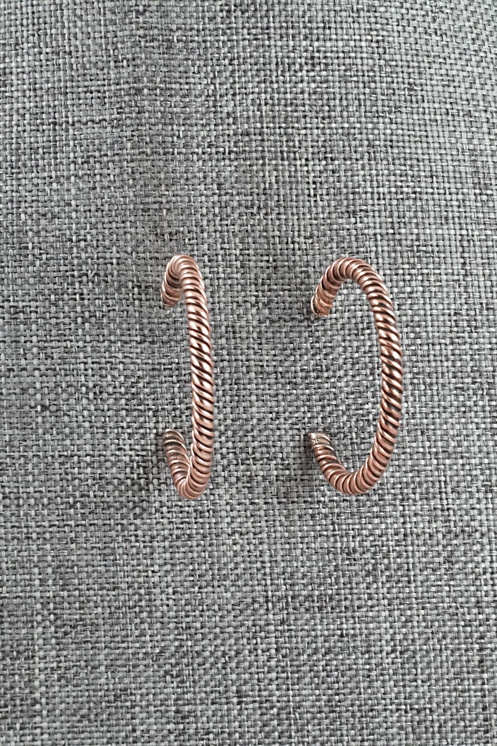 Copper Hoop Earrings - Elaine Tahe