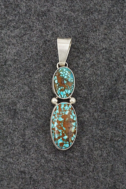 Turquoise & Sterling Silver Pendant - Darrin Livingston