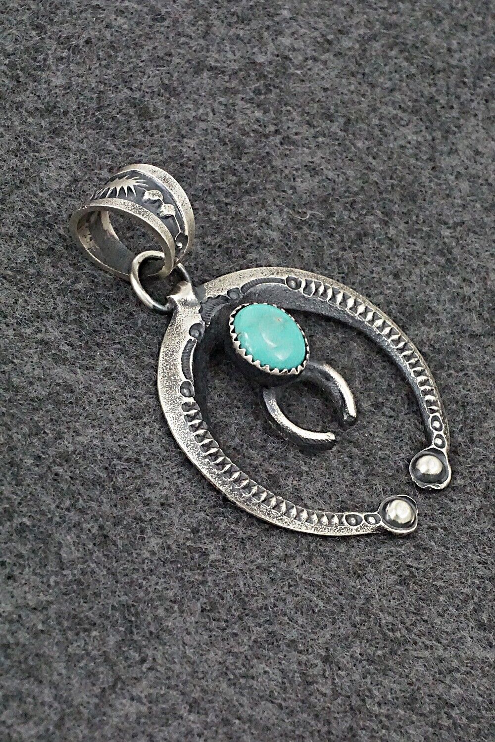 Turquoise & Sterling Silver Pendant - Eva & Linberg Billah