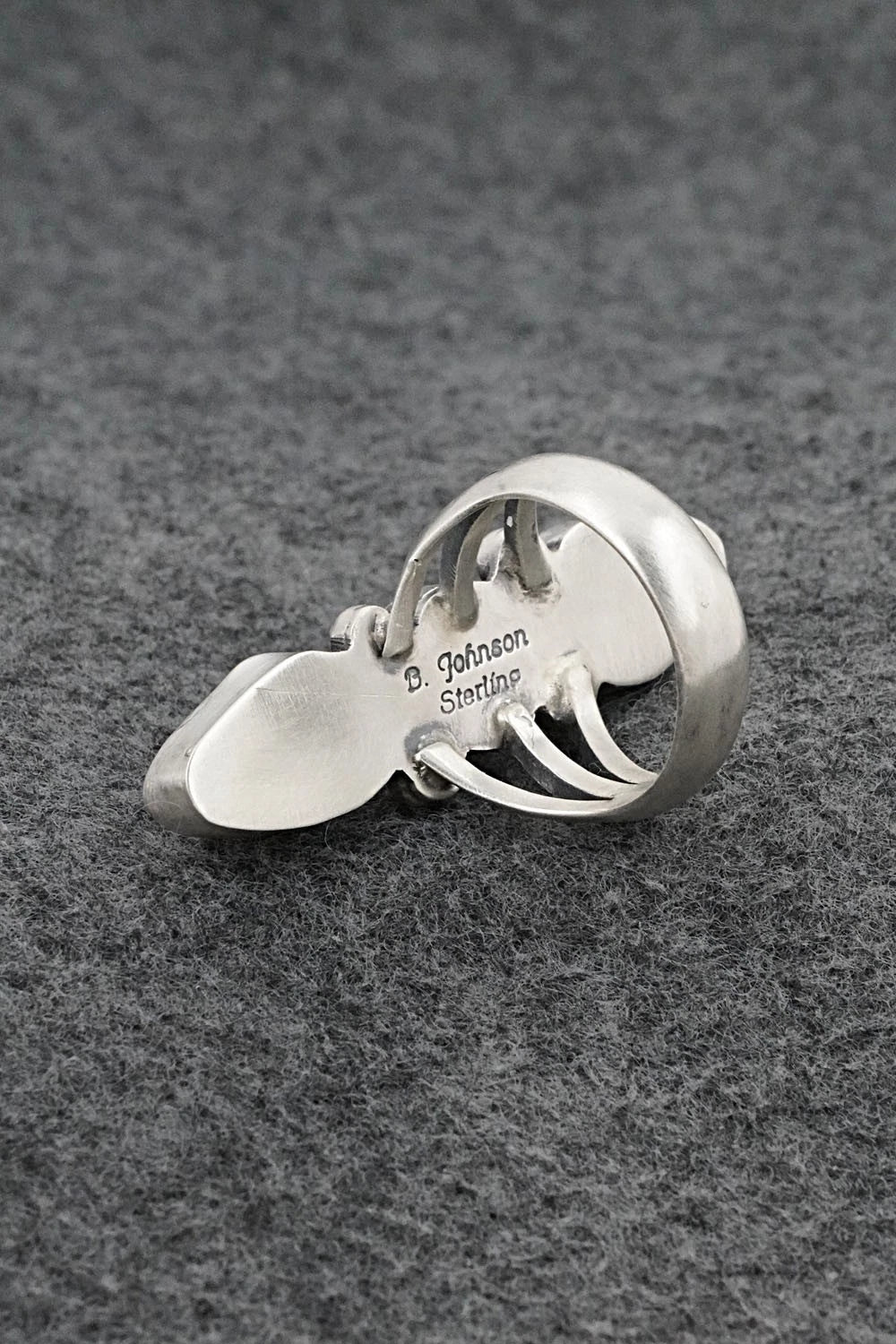 Turquoise & Sterling Silver Ring - Bobby Johnson - Size 9