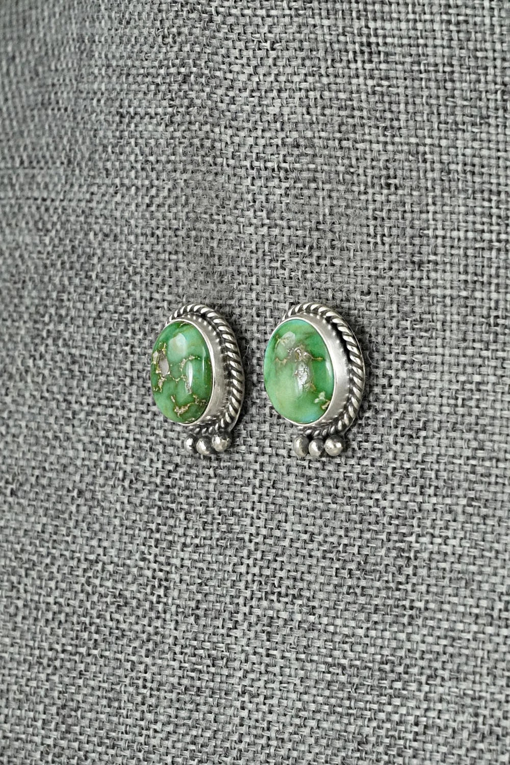 Turquoise & Sterling Silver Earrings - Rosemary Saunders