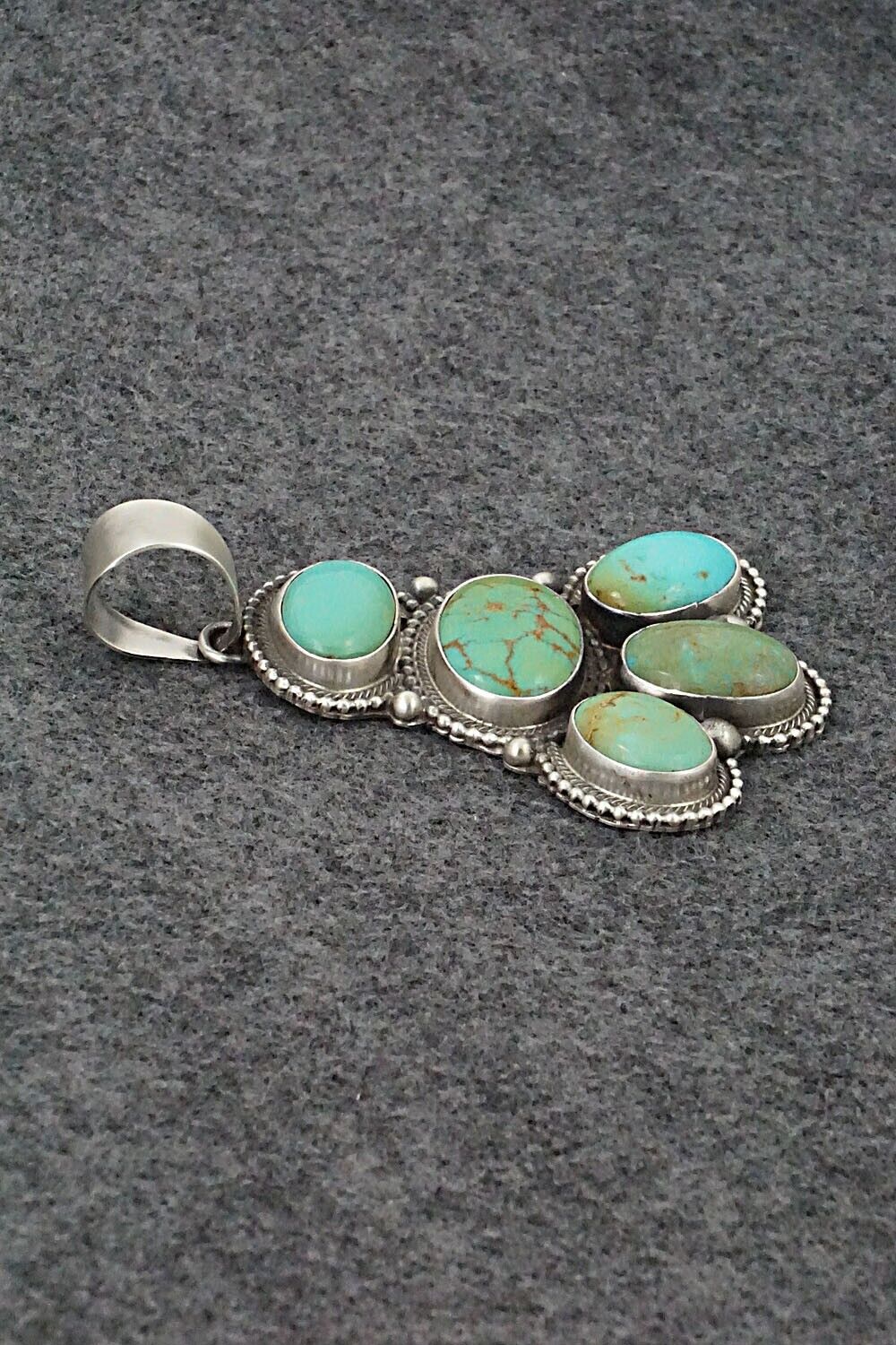 Turquoise & Sterling Silver Pendant Set - Kathleen Chavez