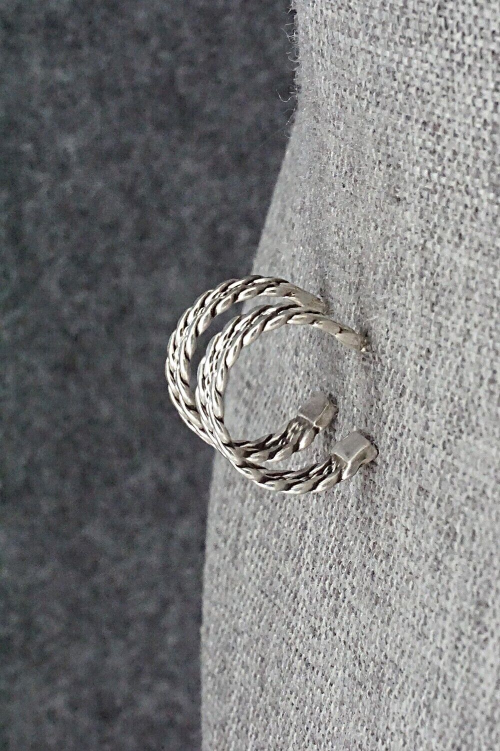 Sterling Silver Hoop Earrings - Elaine Tahe