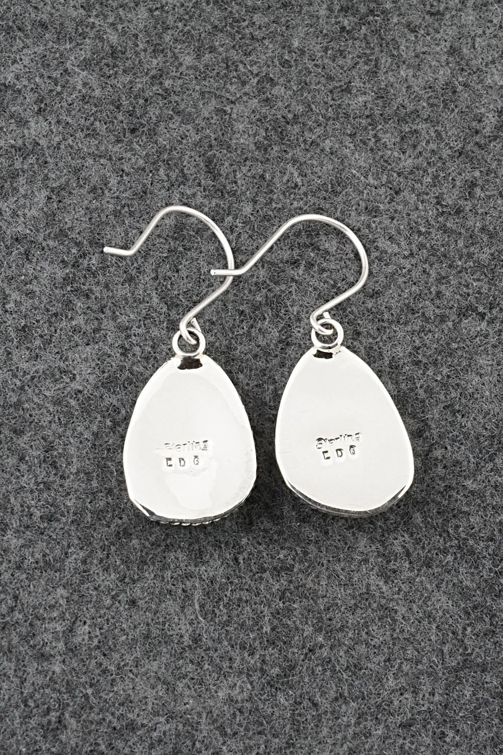 Turquoise & Sterling Silver Earrings - Eugene Gruber