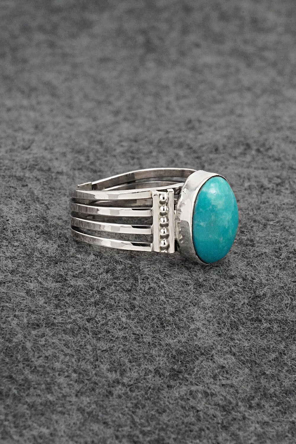 Turquoise & Sterling Silver Ring - Thomas Yazzie - Size 9