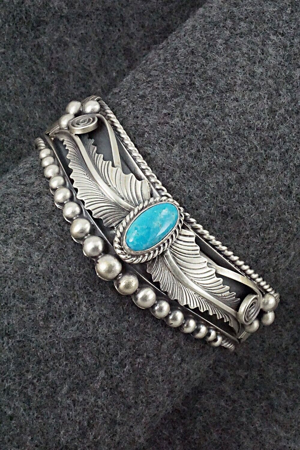 Turquoise & Sterling Silver Bracelet - Tom Lewis