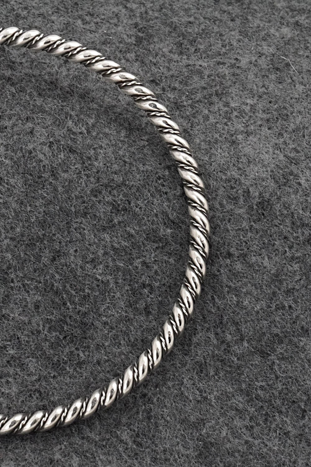 Sterling Silver Bangle Bracelet - Elaine Tahe