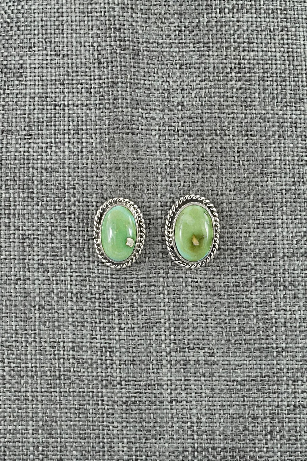 Turquoise & Sterling Silver Earrings - Eugene Gruber