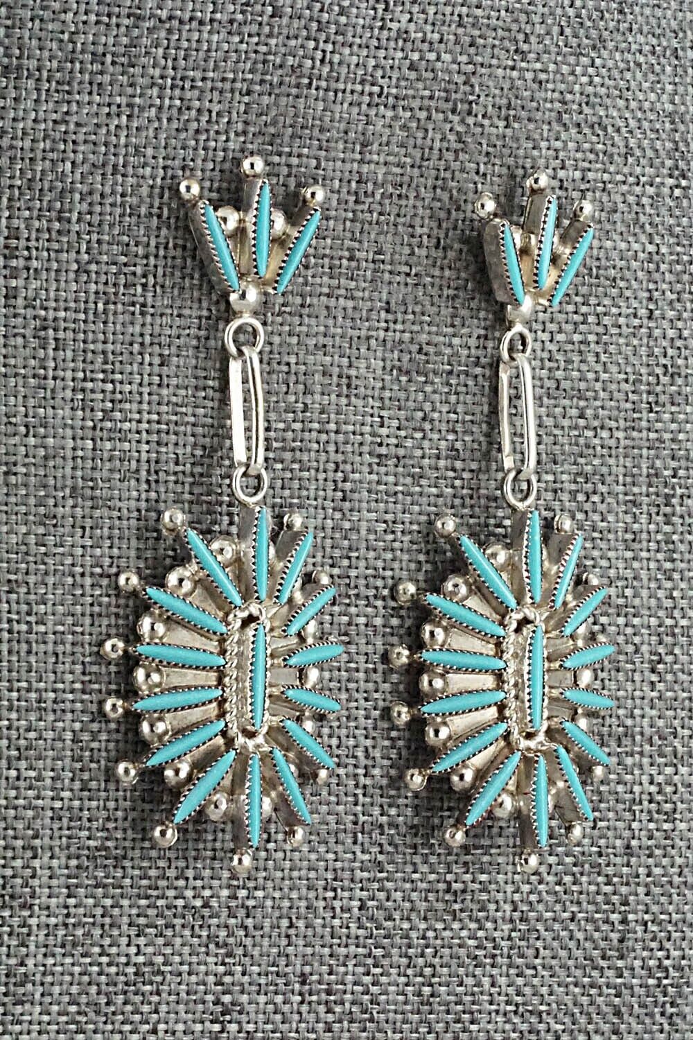 Turquoise & Sterling Silver Earrings - Colin Lalio