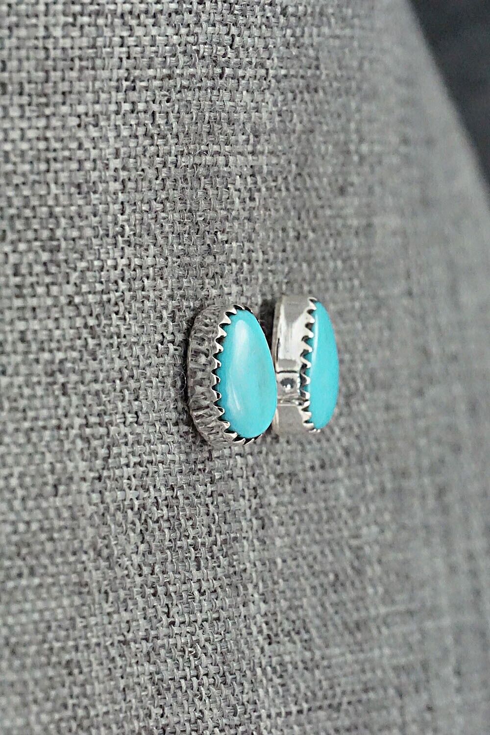 Turquoise & Sterling Silver Earrings - Theresa Smith