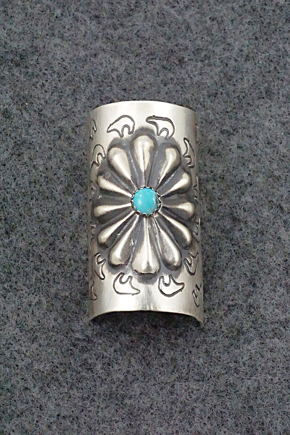 Turquoise & Sterling Silver Hair Pin - Arlene Soce