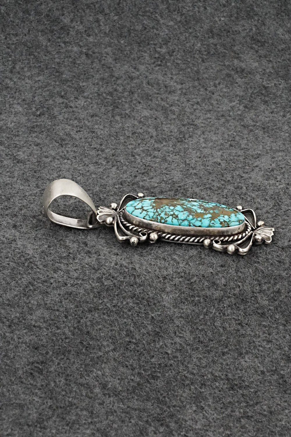 Turquoise & Sterling Silver Pendant - Paul Livingston
