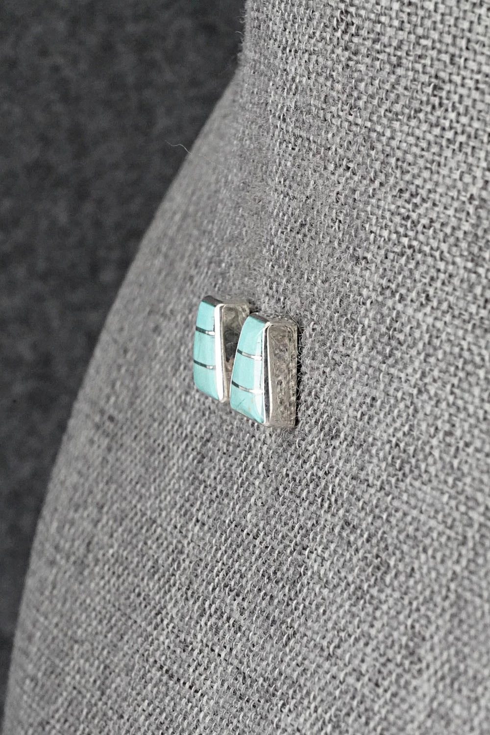 Turquoise and Sterling Silver Earrings - Michelle Haloo